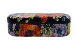 Brighton Sunglasses Eyeglasses Case Tin Box Floral Design Navy Blue Only. Fixed Price $10.49.