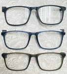 Eddie Bauer Men's Designer Reading Glasses 3 Pack Readers Blk, Blue, Brown New. Fixed Price $22.99.