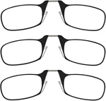 Thinoptics Readers Rectangular Reading Glasses, 3 Pack-black, 44MM + 2.5. Fixed Price $51.31.