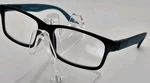 Halston +1.50 Reading Glasses Black Teal Rectangular Designer Readers R5. Fixed Price $8.99.