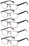 Eyecedar 5 Pack Premium Reading Glasses For Men Blue Light Blocking Metal Half. Fixed Price $38.60.