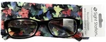 Foster Grant Sight Station Watercolor Black 2.00 Reading Glasses W/soft Case.. Fixed Price $22.90.