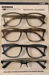 Xtrasight By Foster Grant Reading Glasses (3+1 Bonus Pack) New/opened Package. Fixed Price $19.99.