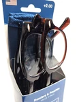 Bklyn +2.00 Readers With Pouches Magnifying Glasses 2-PACK Model Harman COLPK20. Fixed Price $13.99.