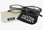 Foster Grant Multi-focus Plus +2.00 Reading Glasses W/ Case Style-james. Fixed Price $15.00.