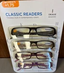 Image Readers Classic Womans +175-4 Pack CL-W011.75. Fixed Price $19.99.