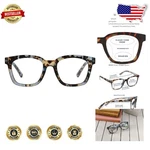 Peepers To The Max Progressive Square Blue Light Glasses 2X Magnification. Fixed Price $92.69.