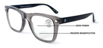 Men Progressive Bifocal Reading Glasses No Line - Clear Zero Power On Top. Fixed Price $15.95.