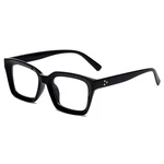 Eylrim Classic Thick Square Frame Clear Lens Glasses Medium, A1 Bright Black. Fixed Price $17.35.