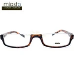 Miasto Top Rimless Rectangle Half Reader Reading GLASSES+1.75 Brown Large Flex. Fixed Price $19.95.
