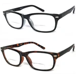 1 2 Pairs Retro Rectangular Frame Womens Bifocal Reading Glasses. Fixed Price $22.99.
