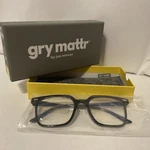Gry Mattr - Blue Light Filtering Reading Glasses (clever) +1.25 New. Fixed Price $17.95.