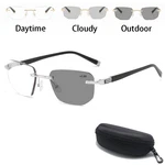 Photochromic Multifocal Reading Rimless Eyeglasses Presbyopia. Fixed Price $16.43.