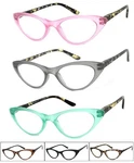 Retro Cat Eye Reading Glasses Women Full Lens Readers Spring Hinge +1.00 +4.00. Fixed Price $13.99.