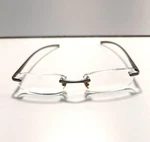 Foster Grant Rimless Reading Glasses AL12 Metal Legs Rectangular - Frames Only. Fixed Price $11.00.