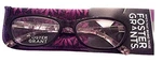 Foster Grant Women's Reading Glasses With Soft Case Luna Prp -+3.25 Nwt. Fixed Price $16.88.