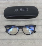 Rae Dunn +0.00 "see Beauty" Blue Light Blocking Readers Glasses W/case. Fixed Price $23.00.