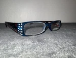 Blue Frame With Studded Design And Floral Leg Reading Glasses Free Shipping. Fixed Price $30.00.