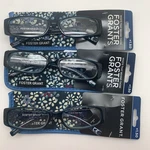 "3 Pair" R251 Foster Grant Viana Blue + 1.50 Reading Glasses Readers. Fixed Price $19.95.