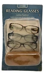 3-PACK Icon Eyewear Ladies Fashion Reading Glasses +150 With Brown Hard Case. Fixed Price $13.49.