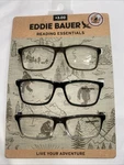 New Eddie Bauer Designer Reading Glasses Pack Card Readers +3.00. Fixed Price $23.98.