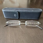 Personal Optics Rimless Reading Glasses +2.00 Silver Metal Frame Clear Lens. Fixed Price $13.99.