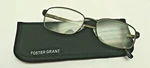 Foster Grant Titanium Reading Glasses W Case T23 Gun 53/17-140 Choose Diopter. Fixed Price $14.99.