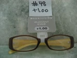 Foster Grant Elegant Eyes Magnivision Reading Glasses +1.00-FLORAL Frames-new. Fixed Price $8.99.