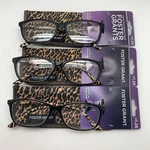 "3 Pair" Foster Grant Tara Brown +1.25 Readers Reading Glasses Leopard. Fixed Price $21.95.