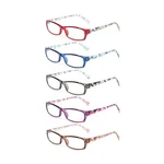 5-PAIR Kerecsen Ladies Readers Spring Hinge / Pattern Print Eyeglasses +3.50. Fixed Price $17.46.