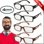 Reading Glasses Readers 4 Pack For And Women Classic Style Square Frame New. Fixed Price $7.45.