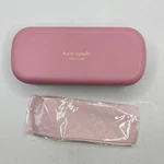 Kate Spade Glasses Hard Case Pink Green Logo, Hello Sunshine With Cloth. Fixed Price $7.87.
