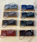 20 Different Ultra Thin Reading Glasses, Nose Clip +1.00 +1.50 +2.00 +2.50 +case. Fixed Price $50.00.