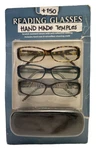 Icon Eyewear Hand Made Temples Reading Glasses +150, 3-PACK. Fixed Price $13.49.