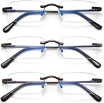 Hiyanjn Frameless Reading Glasses Blue Light Blocking Rimless Mixed Color. Fixed Price $28.72.