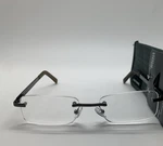 Foster Grant Blake +2.00 Men's Reading Glasses Rimless Readers. Fixed Price $16.95.