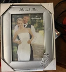 Hallmark Mr. And Mrs. Silver Wedding Photo Frame 5X7 Rectangle Cake Design. Fixed Price $15.00.