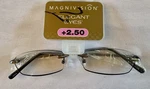 Magnivision Elegant Eyes Women's Reading Glasses Bronze +2.50 Nwt. Fixed Price $13.99.