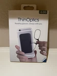 New Thinoptics +1.00 Black Reading Glasses, Case. Fixed Price $24.99.