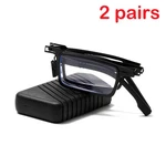 2 Pk Mens Foldable Reading Glasses Metal Frame Compact Folding Readers With Case. Fixed Price $13.59.