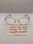 Member's Mark Boutique Eyeglasses MMB6005 55-18-145 Silver Metal Frame Men. Fixed Price $14.99.