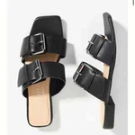 Coconuts By Matisse Moxie Women's Buckle Slide Sandals Casual Black Sz 6 New. Fixed Price $32.00.
