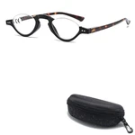 Half Moon Reading Computer Readers Small Retro Frame Eyeglasses. Fixed Price $13.98.