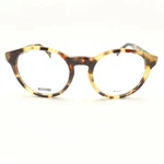 New Moschino 518 086 Yellow Havana Plastic Frame Clear Demo Lens Eyeglasses. Fixed Price $78.99.