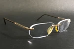 Porsche Design Eyeglasses Frames P8170 S2 Matte Light Gold Rimless 56-14-140. Fixed Price $119.99.