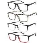 Cyangander 4-PACK Mens Reading Glasses Computer Fashionable Frame Blu.... Fixed Price $28.77.