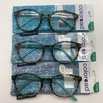 "3 Pair" R216 Foster Grant Bryn Tel +1.75 Round Reading Glasses Readers Teal. Fixed Price $21.95.