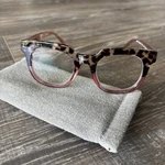 Peepers Showbiz Focus 1.25 Eyeglasses Frames Pink Black Tortoise Gold Readers. Fixed Price $19.99.