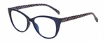 Elle Women's Cat Eye Reading Glasses Navy Blue Modern Art Pink Green Purple 52MM. Fixed Price $35.24.