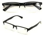 2 Pairs Rectangular Half Rim Reading Glasses - Simple Classic Reader. Fixed Price $12.95.